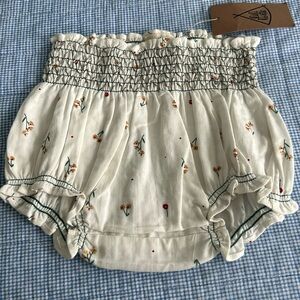 Lili Lotte organic bloomers 3-6 months floral and embroidery nwt